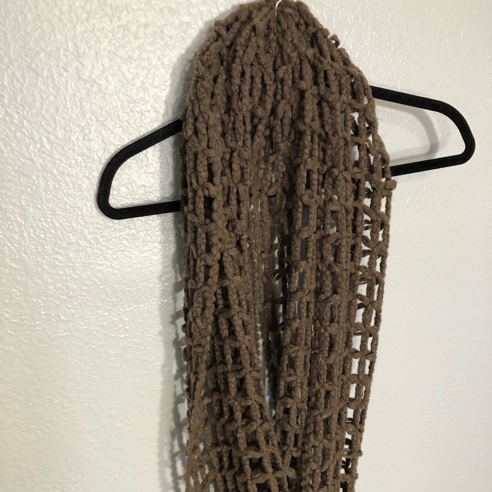Francesca’s Open-Weave Infinity Scarf